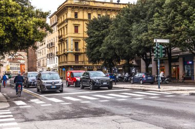 Verona, İtalya, 25 Nisan 2019 tarihinde. Kentsel görünüm. 