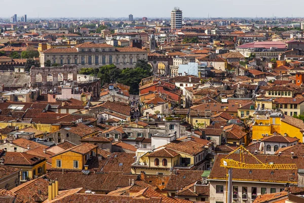 Verona Itália Abril 2019 Aéreo Uma Vista Cidade Ponto Vista — Fotografia de Stock