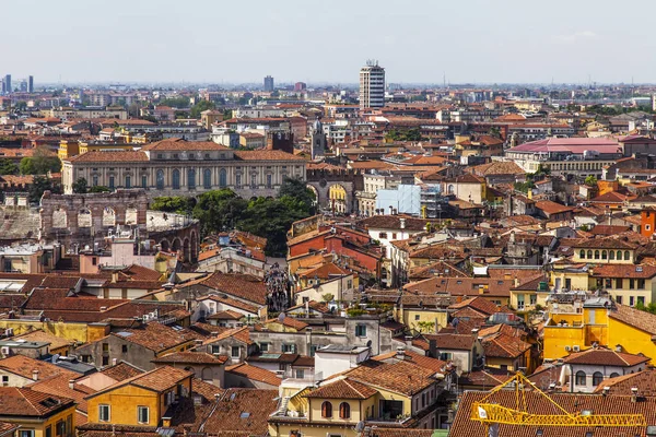 Verona Italië April 2019 Antenne Een Uitzicht Stad Vanuit Het — Stockfoto