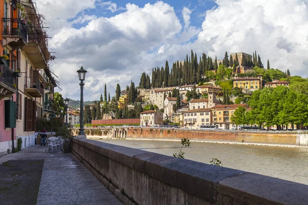 Verona Italien April 2019 Die Alte Burg Von Castel San — Stockfoto