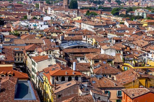 Verona Italië April 2019 Antenne Een Uitzicht Stad Vanuit Het — Stockfoto