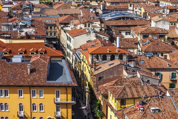 Verona Italien Den April 2019 Antenn Beskåda Staden Från Viewpoint — Stockfoto