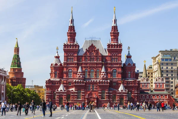 Moscou Russie Mai 2019 Bâtiment Musée Historique National Place Rouge — Photo