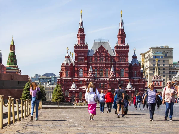 Moscou Russie Mai 2019 Bâtiment Musée Historique National Place Rouge — Photo