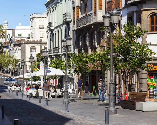 Las Palmas Gran Canaria Spain January 2018 Architectural Complex Street — Stock Photo, Image