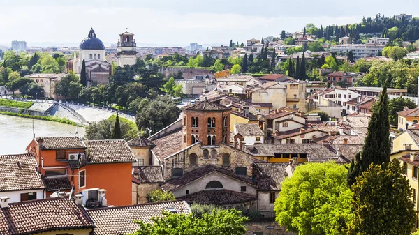 Verona Italien April 2019 Luftaufnahme Der Stadt Und Ihrer Umgebung — Stockfoto