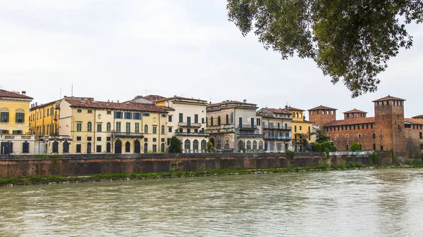 Verona Italien April 2019 Ein Blick Auf Den Adige Fluss — Stockfoto