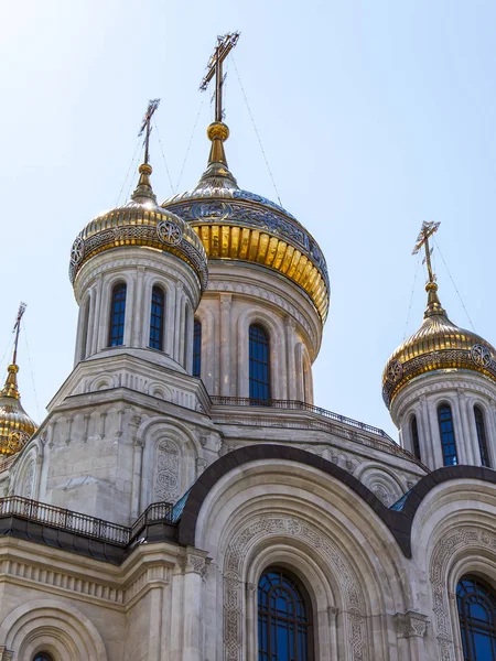 Moskwa Rosja Lipca 2019 Fragment Kościoła Rozhdestvensky Boulevard — Zdjęcie stockowe