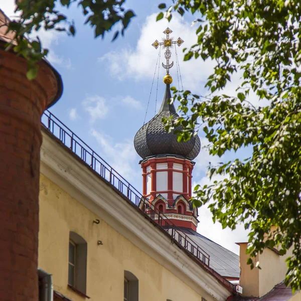 Moskou Rusland Juli 2019 Een Fragment Van Kerk Rozhdestvensky Boulevard — Stockfoto