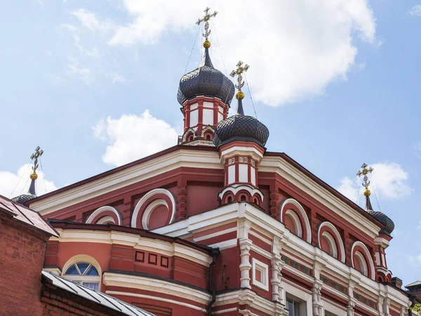 Moscou Rússia Julho 2019 Fragmento Igreja Rozhdestvensky Boulevard — Fotografia de Stock