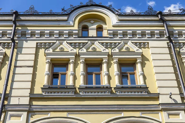 Moskou Rusland Juli 2019 Typische Architectuur Rond Historisch Gebouw Decoratieve — Stockfoto