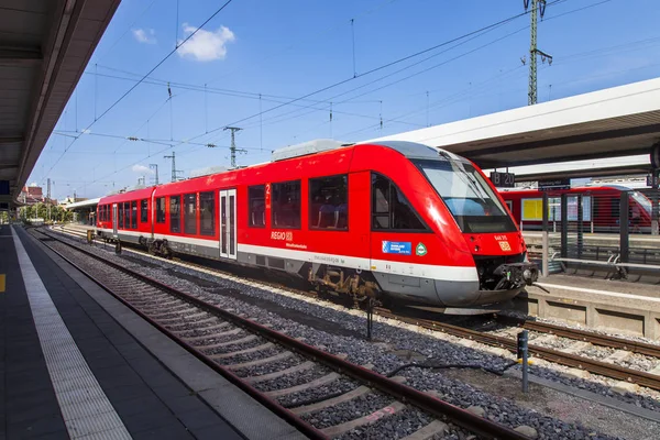 Nuremberg Germania August 2018 Trenul Modern Mare Viteză Din Apropierea — Fotografie, imagine de stoc