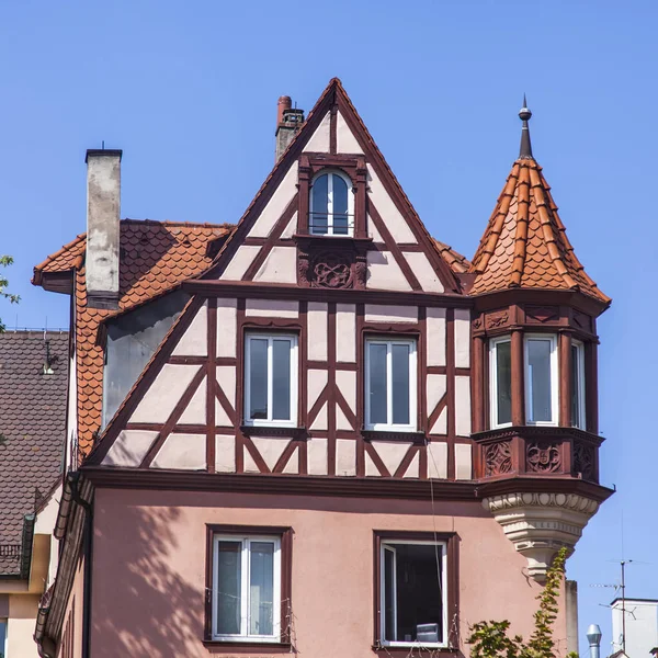 Nürnberg Almanya Ağustos 2018 Tarihinde Eski Şehirde Tipik Bir Mimari — Stok fotoğraf
