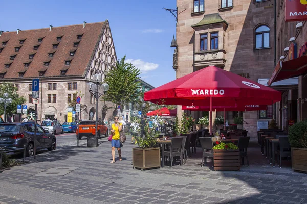 Nuremberg Alemania Agosto 2018 Complejo Arquitectónico Típico Ciudad Vieja Baviera — Foto de Stock