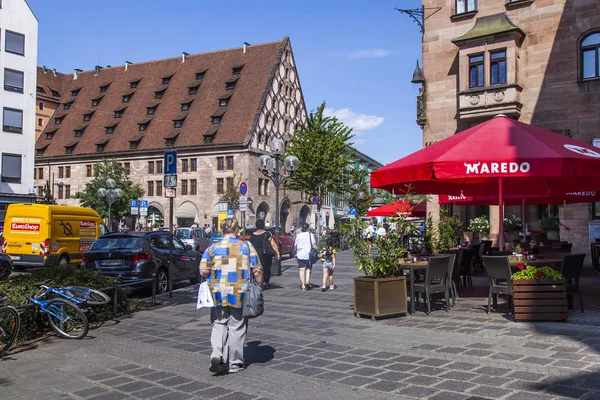 Nuremberg Alemania Agosto 2018 Complejo Arquitectónico Típico Ciudad Vieja Baviera — Foto de Stock