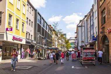 Nürnberg, Almanya, 21 Ağustos 2018 tarihinde. Bavyera'da eski şehir için tipik mimari kompleks