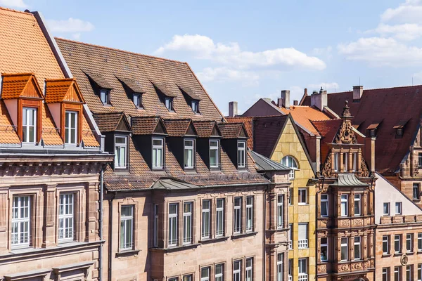 Nuremberg Alemania Agosto 2018 Fragmento Complejo Arquitectónico Típico Ciudad Vieja —  Fotos de Stock