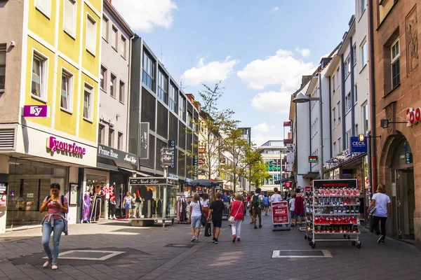 Norimberk Německo Srpna 2018 Architektonický Komplex Typický Pro Staré Město — Stock fotografie