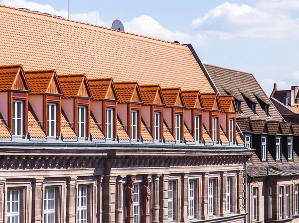Nuremberg Allemagne Août 2018 Fragment Complexe Architectural Typique Vieille Ville — Photo