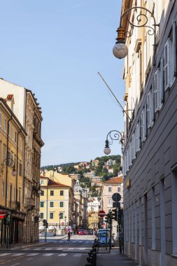 Trieste, İtalya, 5 Ağustos 2019. pitoresk şehir görünümü