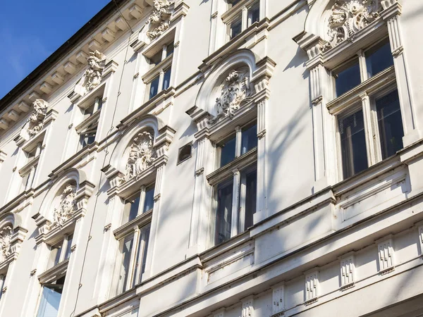 Liubliana Eslovenia Agosto 2019 Fragmento Fachada Del Antiguo Edificio Parte — Foto de Stock