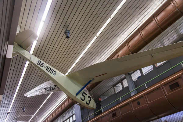 Ljubljana Slowenien August 2019 Ljubljana Internationaler Flughafen Ritualflugzeug Schmückt Interieur — Stockfoto