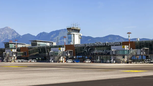 Ljubljana Slovenien Augusti 2019 Ljubljana Internationell Flygplats — Stockfoto