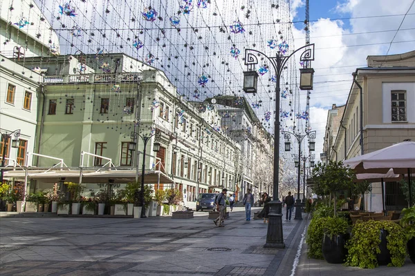 俄罗斯莫斯科 2019年8月27日 喀麦隆巷 卡莫塔奇基 是典型的莫斯科街道之一 拥有传统的建筑群 — 图库照片