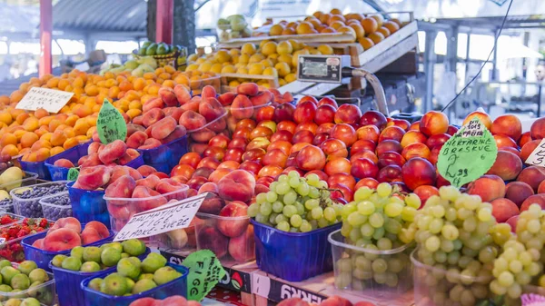 Liubliana Eslovenia Agosto 2019 Tradicional Mercado Granja Dominical Parte Histórica — Foto de Stock