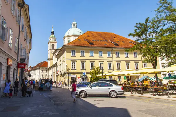 Ljubljana Slowenien August 2019 Malerischer Blick Auf Die Stadt Schöne — Stockfoto