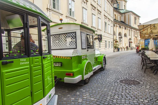 Ljubljana Slovenya Ağustos 2019 Pitoresk Şehir Manzarası Şehrin Tarihi Bölümünde — Stok fotoğraf