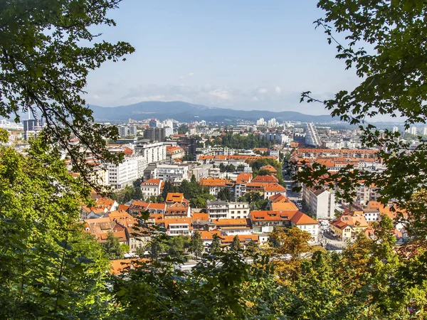 Lublaň Slovinsko Srpna 2019 Malebný Městský Výhled Místa Recenze Ljubljanski — Stock fotografie