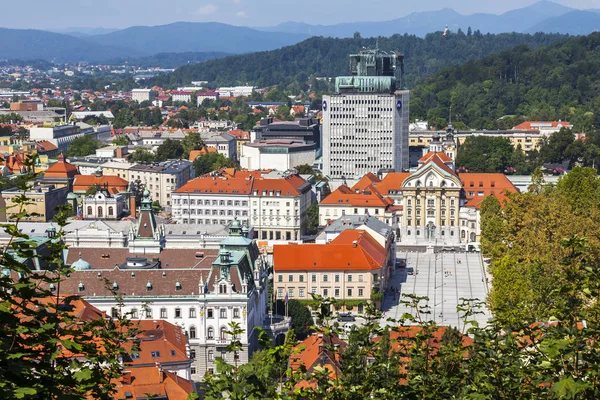 Ljubljana Slowenien August 2019 Malerischer Blick Auf Die Stadt Von — Stockfoto