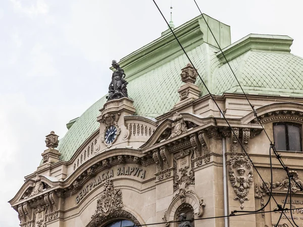 Belgrade Serbia Agosto 2019 Decoración Arquitectónica Del Edificio Histórico Casco — Foto de Stock