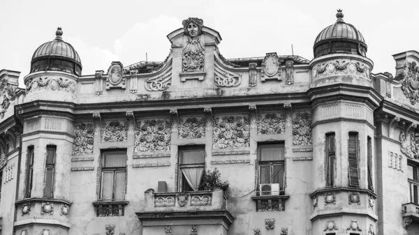 Belgrade Serbia Agosto 2019 Decorazione Architettonica Dell Edificio Storico Nel — Foto Stock