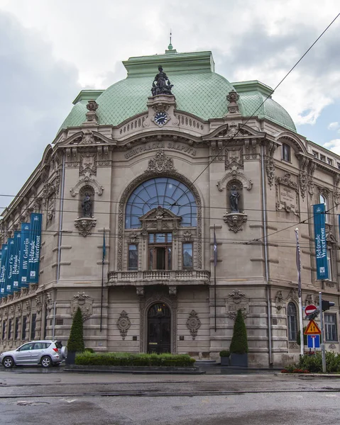 Belgrad Sırbistan Ağustos 2019 Eski Kentteki Tarihi Binanın Mimari Dekorasyonu — Stok fotoğraf