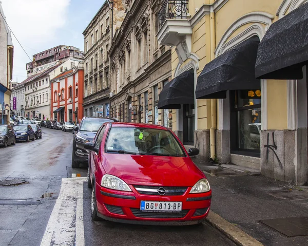 Belgrado Servië Augustus 2019 Een Pittoreske Straat Het Historische Deel — Stockfoto