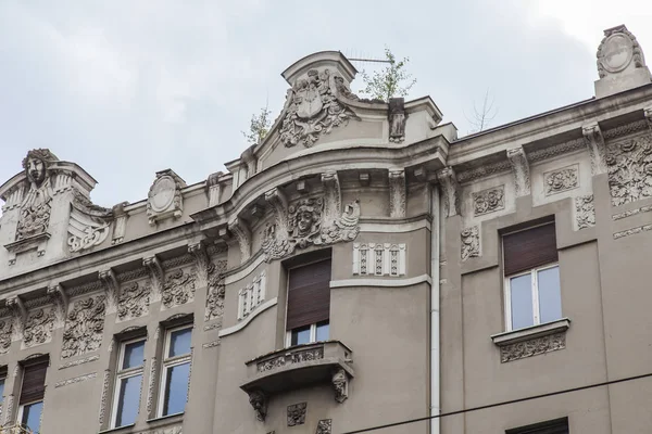 Belgrade Serbia Agosto 2019 Decoración Arquitectónica Del Edificio Histórico Casco —  Fotos de Stock