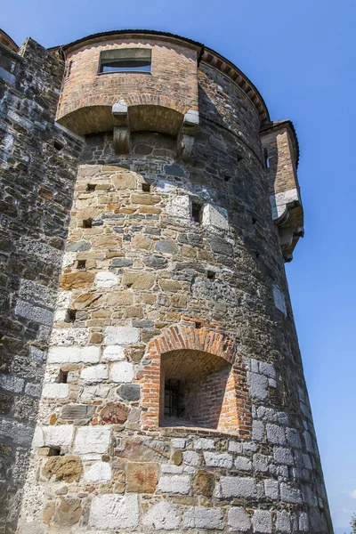 斯洛文尼亚卢布尔雅那 2019年8月5日 卢布尔扬斯基格勒古城堡的建筑碎片 — 图库照片