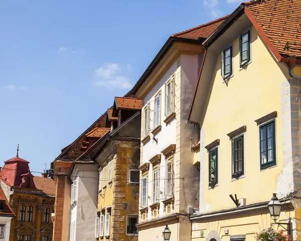Liubliana Eslovênia Agosto 2019 Fragmento Conjunto Arquitetônico Centro Histórico Cidade — Fotografia de Stock
