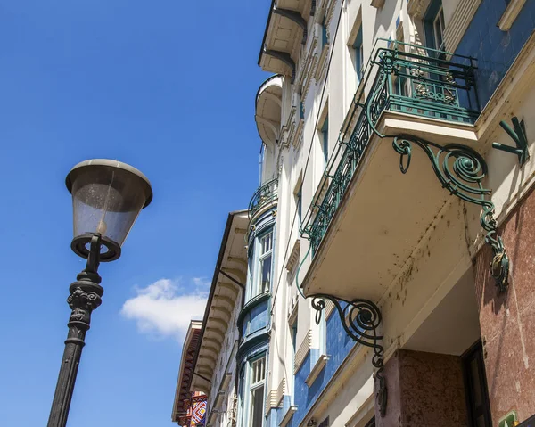 Liubliana Eslovenia Agosto 2019 Fragmento Fachada Del Edificio Estilo Moderno — Foto de Stock