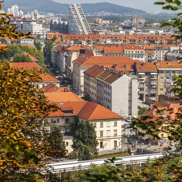 Ljubljana Slowenien August 2019 Malerischer Blick Auf Die Stadt Von — Stockfoto