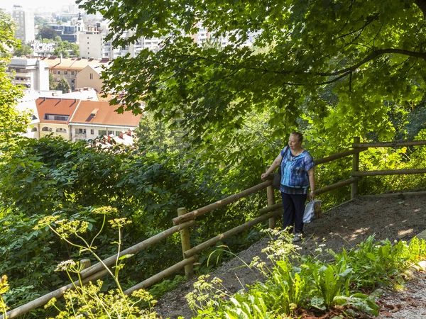 Ljubljana Slowenien August 2019 Malerischer Park Auf Dem Berg Der — Stockfoto