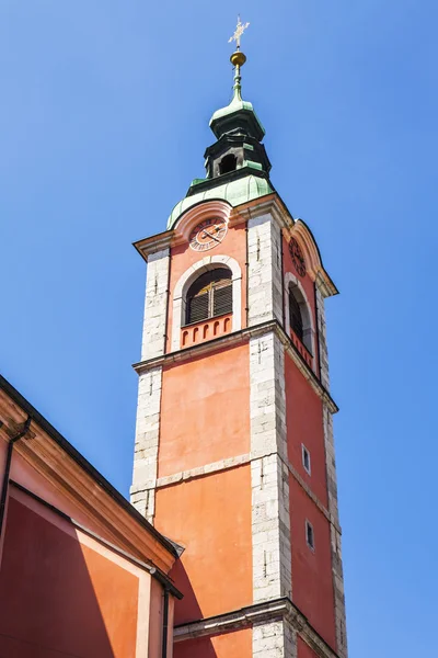 Ljubljana Slovenië Augustus 2019 Franciscaner Kerk Van Annunciatie Sloveens Franciskanska — Stockfoto