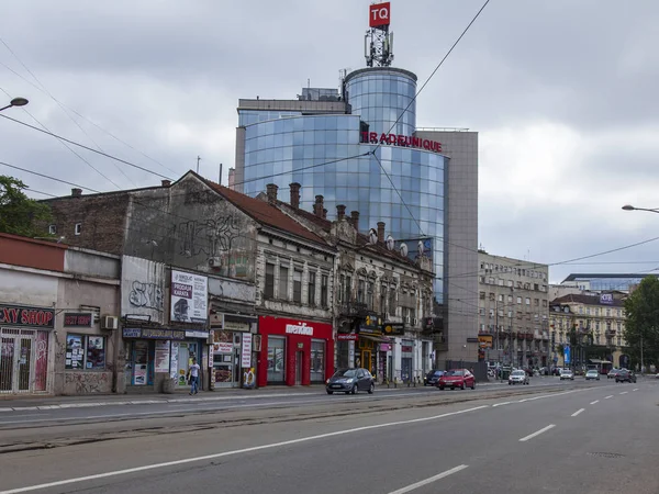 Белград Августа Вид Город Живописная Улица Центральной Части Города — стоковое фото