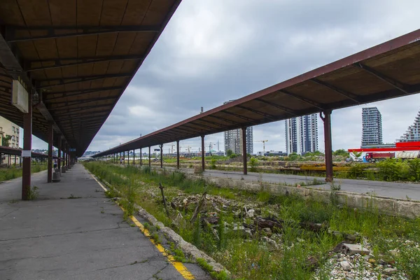 Belgrade Serbia August 2019 Abandoned Railway Tracks Historic Part City — Stock Photo, Image