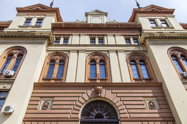 Belgrad Sırbistan Ağustos 2019 Şehrin Tarihi Bölümündeki Tipik Bir Binanın — Stok fotoğraf