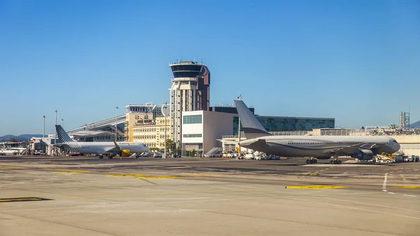 Nice Frankrike Oktober 2019 Cote Azurs Internationella Flygplats Passagerarterminal — Stockfoto