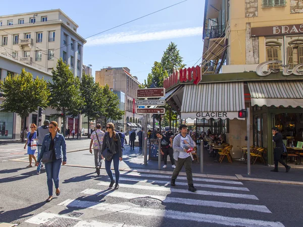 Nice France Жовтня 2019 Типові Міські Види Історичній Зоні Розвитку — стокове фото