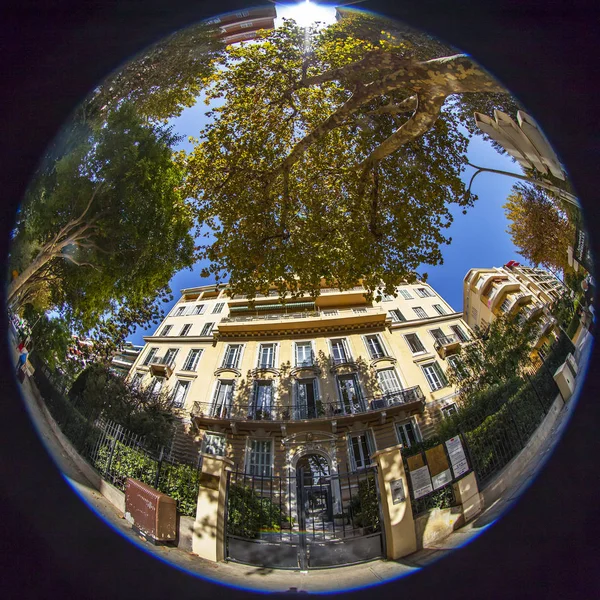 Nice France October 2019 View Typical City Street Area Historic — Stock Photo, Image